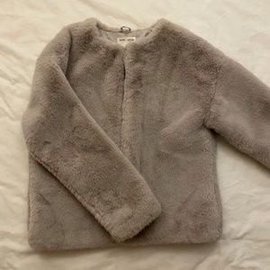 Zara kids fur jacket.